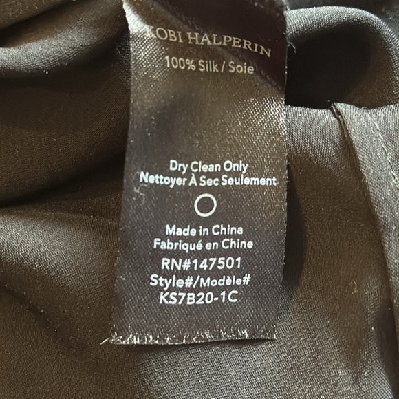 Kobi Halperin sz S Black Layered silk Blouse great pre owned condition - Picture 7 of 7